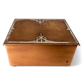 Antique Heintz Art Metal Sterling on Copper Box