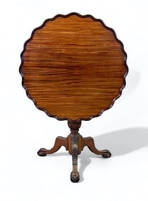 Walnut Tilt Top Pie Crust Table