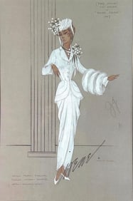 Irene Maud Lentz Fashion Illustration for Judy Garland in "Easter Parade"