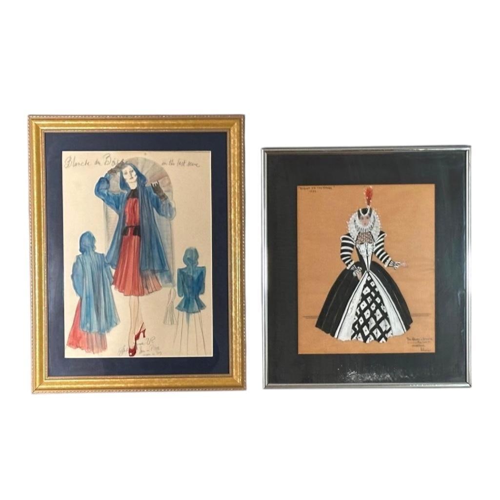 Two Fashion Illustrations, Theodora Van Runkle and Alvin Colt (1 of 15)