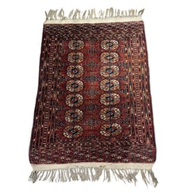 Antique Turkoman Carpet, ca. 1860, 4'7" x 3'5"