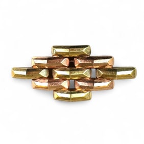 Retro 14K Gold Brooch
