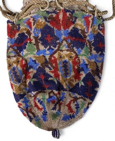 Beaded Drawstring Purse