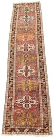 Antique Persian Heriz Carpet, ca. 1890-1900, 12' x 2'11"