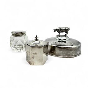 Three Engraved Silver Items