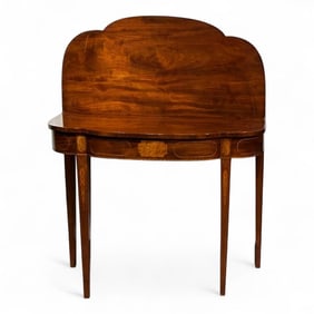 Hepplewhite Demilune Game Table, 18th Century