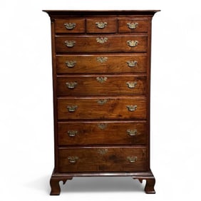 American Walnut Tallboy, Late 18th/19th century
