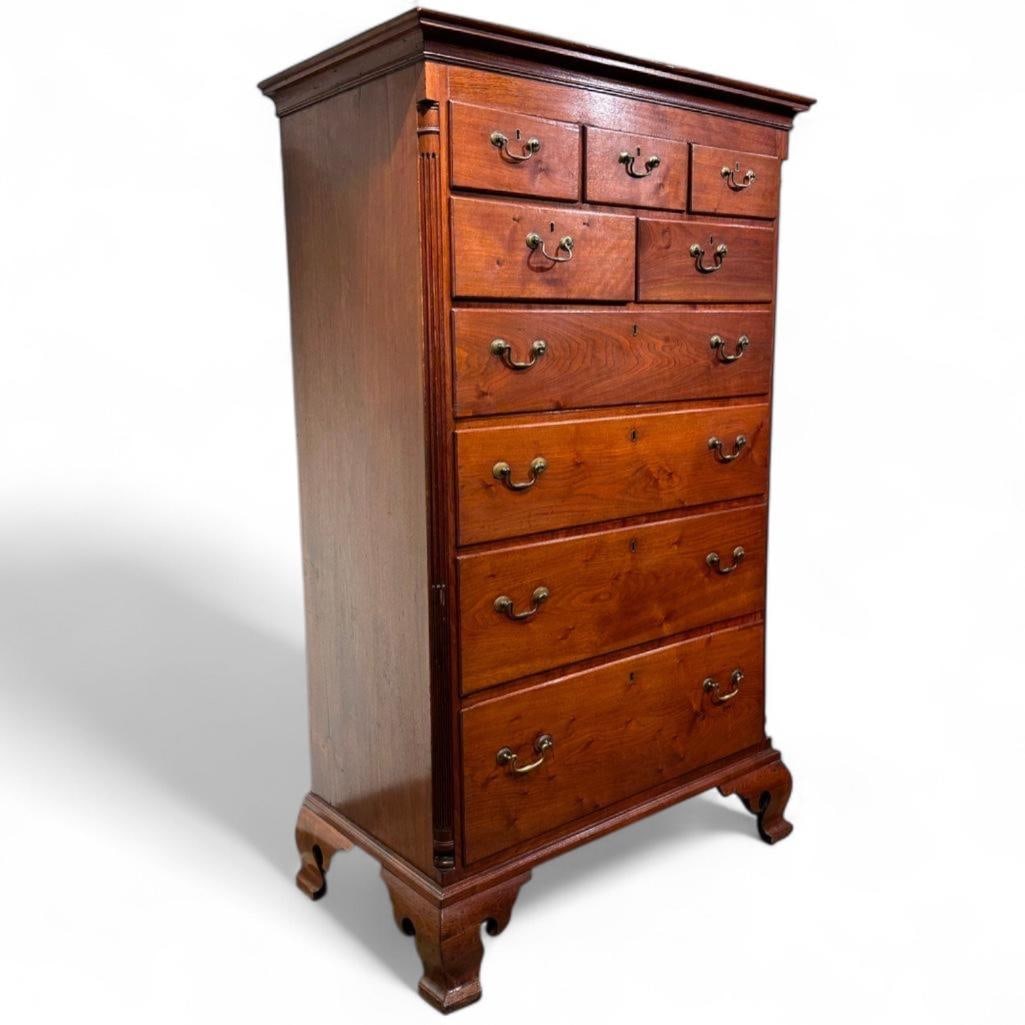 American Walnut Tallboy Chest of Drawers, ca. Late 18th/19 century (1 of 20)