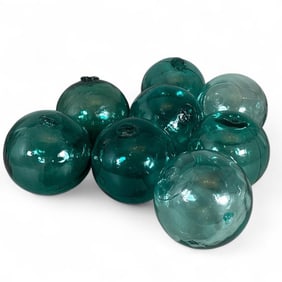 Group of Glass Fishing Floats