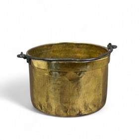 Large Brass Fireplace Apple Kettle