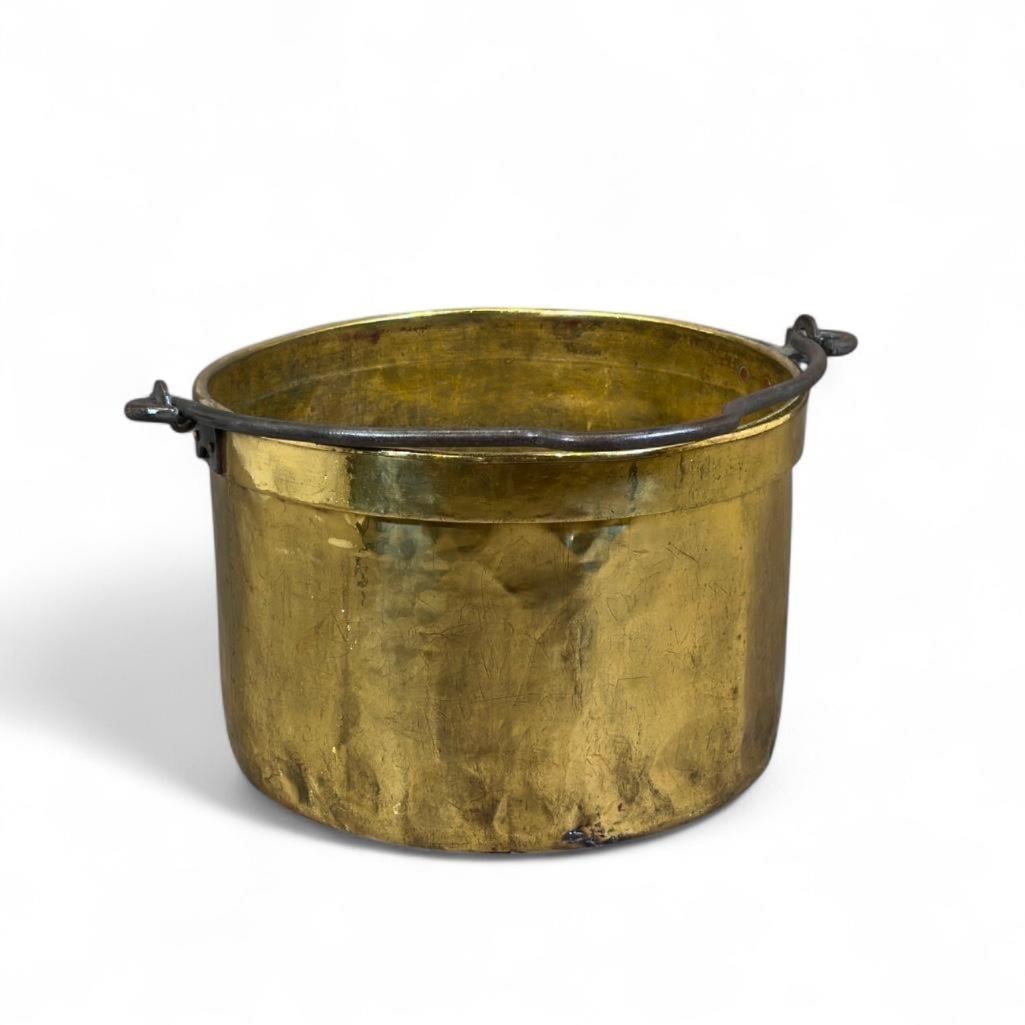 Large Brass Fireplace Apple Kettle (1 of 6)