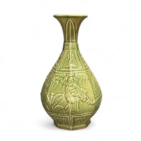 Chinese Song Dynasty Style Celadon Vase