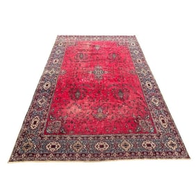 Antique Persian Sarouk Carpet 13'11" x 9'8"