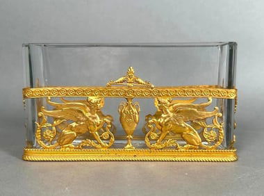 Napoleon III Bronze Mounted Crystal Vase