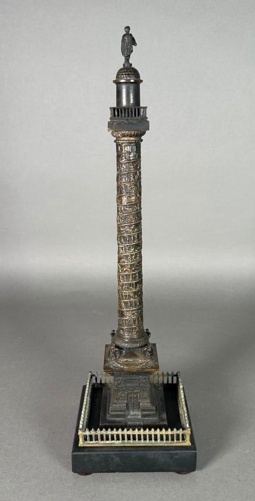 Grand Tour Bronze Model of the Vendome Column, 19thc. (1 of 13)