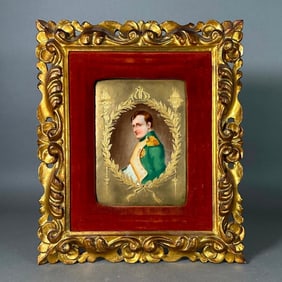 Tressemanes & Vogt Porcelain Plaque with Napoleon Portrait