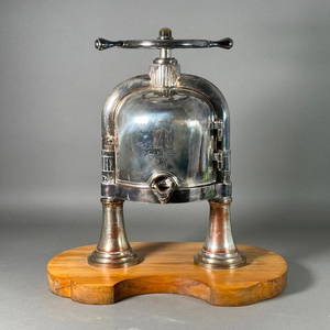 "21 Club" New York,  French Silver Plate Duck Press
