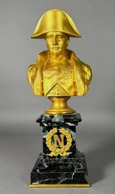 Gilt Bronze Bust of Napoleon by Charles Emile Seurre