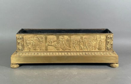 French Empire Gilt Bronze Jardiniere, 19thc.