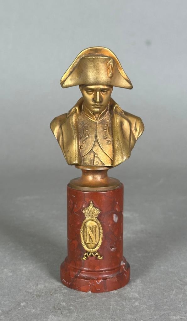 Hans Muller Bronze Cabinet Bust of Napoleon (1 of 6)