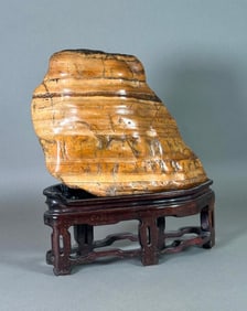 Mongolian Gobi Desert Stone in the Form of a Mountain