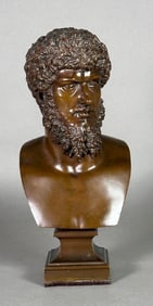 Bronze Bust of the Roman Emperor Lucius Verus, F. Barbedienne Foundry