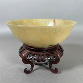 Chinese Spinach Green Jade Bowl