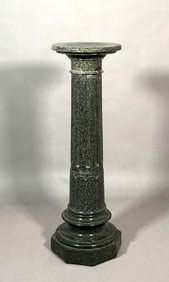 Green Marble Column Pedestal