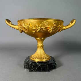 A Grand Tour Gilt Bronze Model of a Greek Kylix