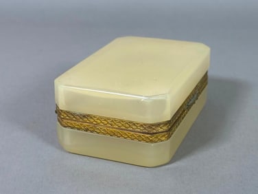 Opaline Glass Box, 19thc.