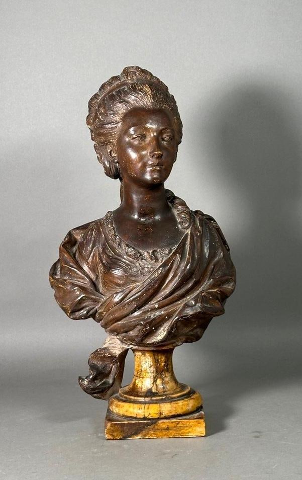 French Terracotta Bust of Jeanne du Barry, 19th c. (1 of 8)