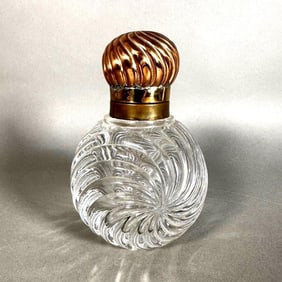 Heavy Baccarat Crystal Bottle Form Inkwell