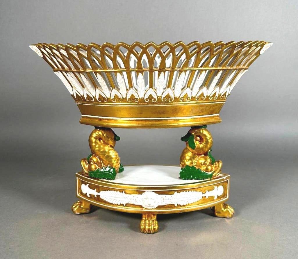 Paris Porcelain Empire Style Centerpiece, 19thc. (1 of 7)
