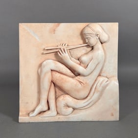 Carved Marble Relief Sculpture after the Ludovisi Throne