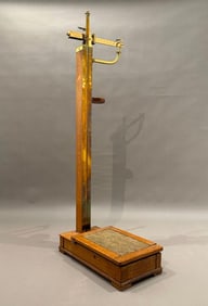 W & J. Avery Ltd. Brass and Oak Doctor's Scale, Birmingham