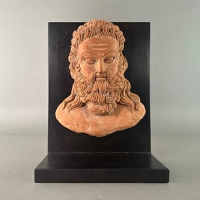 Red Terracotta Head of Zeus