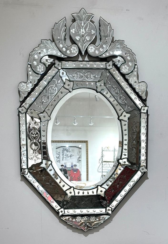 A Venetian Glass Mirror, Modern (1 of 9)