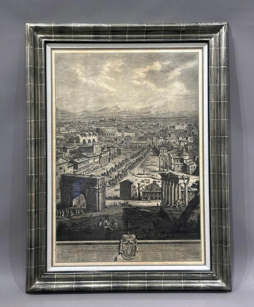 Giuseppe Vasi Lithograph after Engraving, "The Campo Vaccino" (1 of 12)