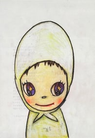 Yoshitomo Nara Offset Foil Lithograph, "Superdomo" Print from "Drawing File"