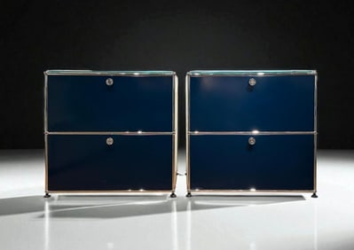 Pair of USM Haller Modular Cabinets