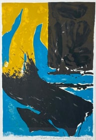 Adja Yunkers Lithograph, "Summer in Venice I"