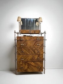A Faux Bois and Trompe L'Oeil Gentleman's Dresser by Alpha Workshop, NYC