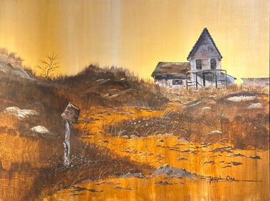 Joseph Orr Oil, Landscape with Abandoned Fam House