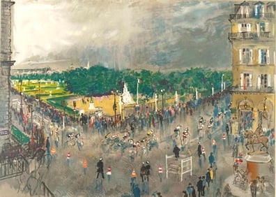 Leroy Neiman Serigraph, "Tour de France"
