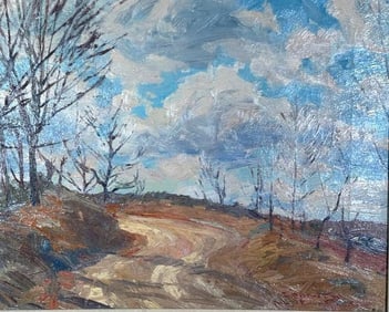 Robert Emmett Owen Oil, "Snake Hill, High Ridge, New York"