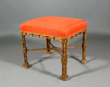 Georgian Style Faux Bamboo Stool