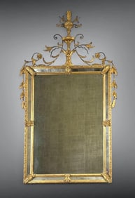 Adams Style Gilded Wall Mirror, Modern