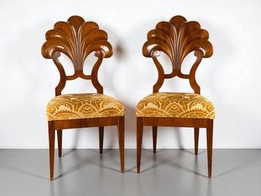 Pair of Biedermeier Style Chairs, Modern