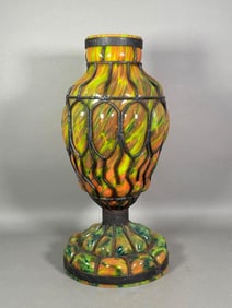 Large Daum Nancy Blow Out Glass Lamp Base