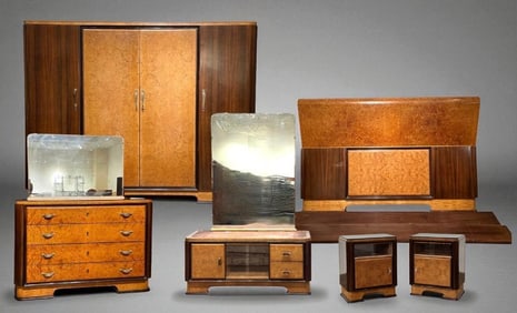 Italian Art Deco Bedroom Suite